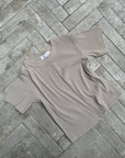 Ribbed Pleat Tee